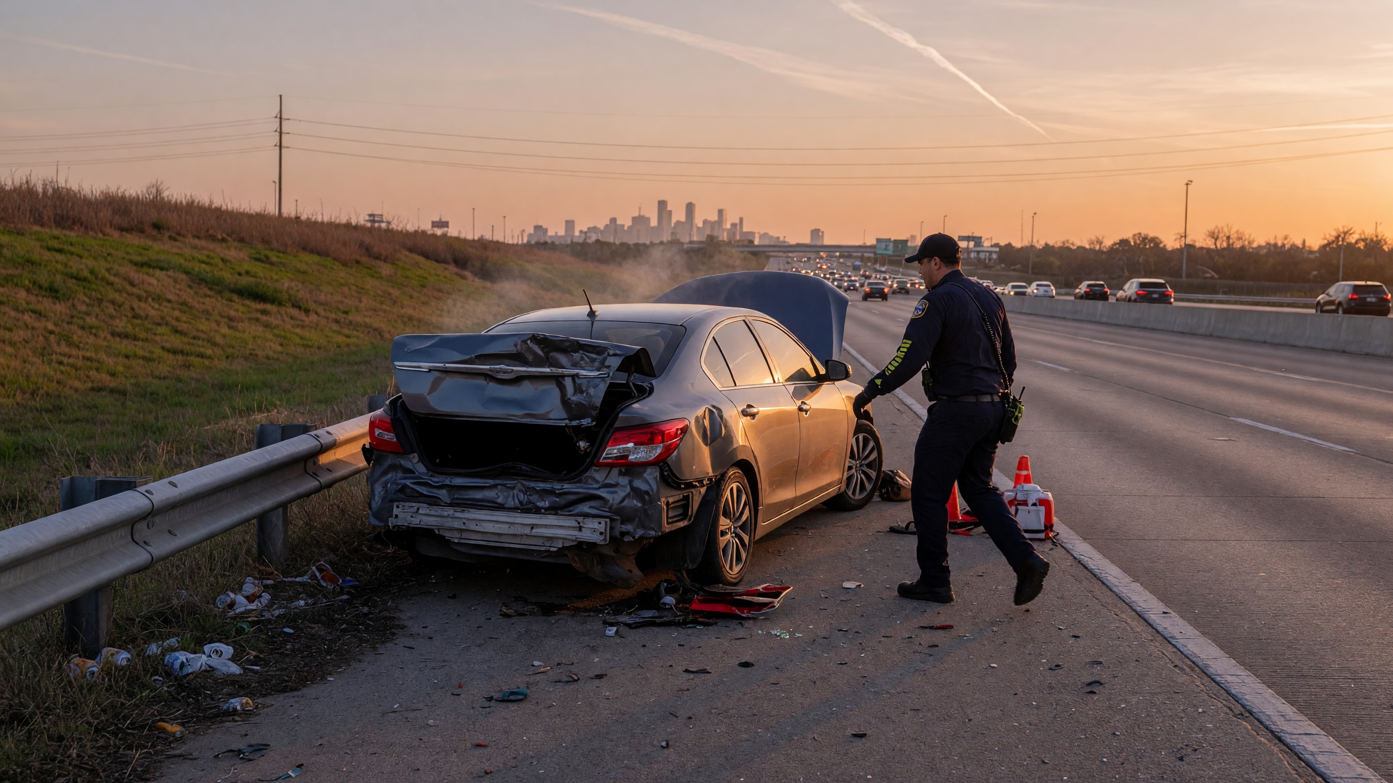 ¿Cuánto vale un caso de accidente de carro en Houston?